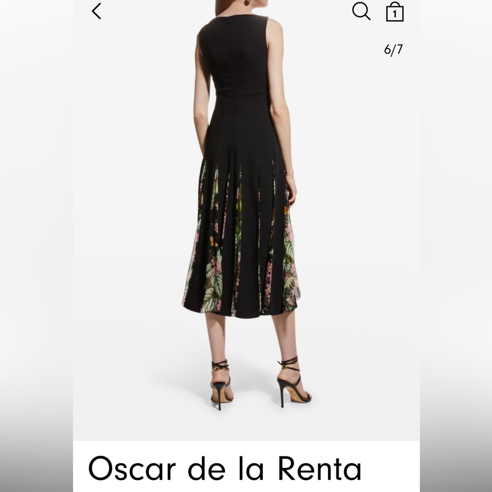 Oscar de la Renta cady dress size 10 NWT - Picture 6 of 8